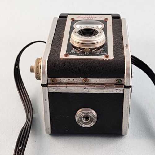 Kodak DuaFlex II Camera Flash Attachment Strap 1940's Shutter Operates Corrosion