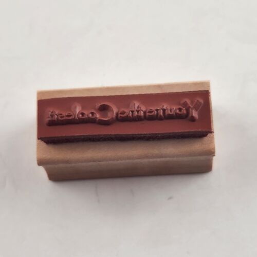 Lot of 4 Verses and Blank Music Sheet Rubber Stamps Vintage Wood Mounted