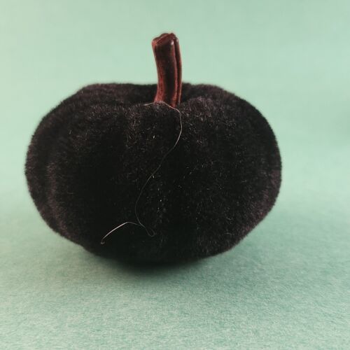 12 Velvet Pumpkins Colors Size Vary Purple Black Orange White Red Fall Decor