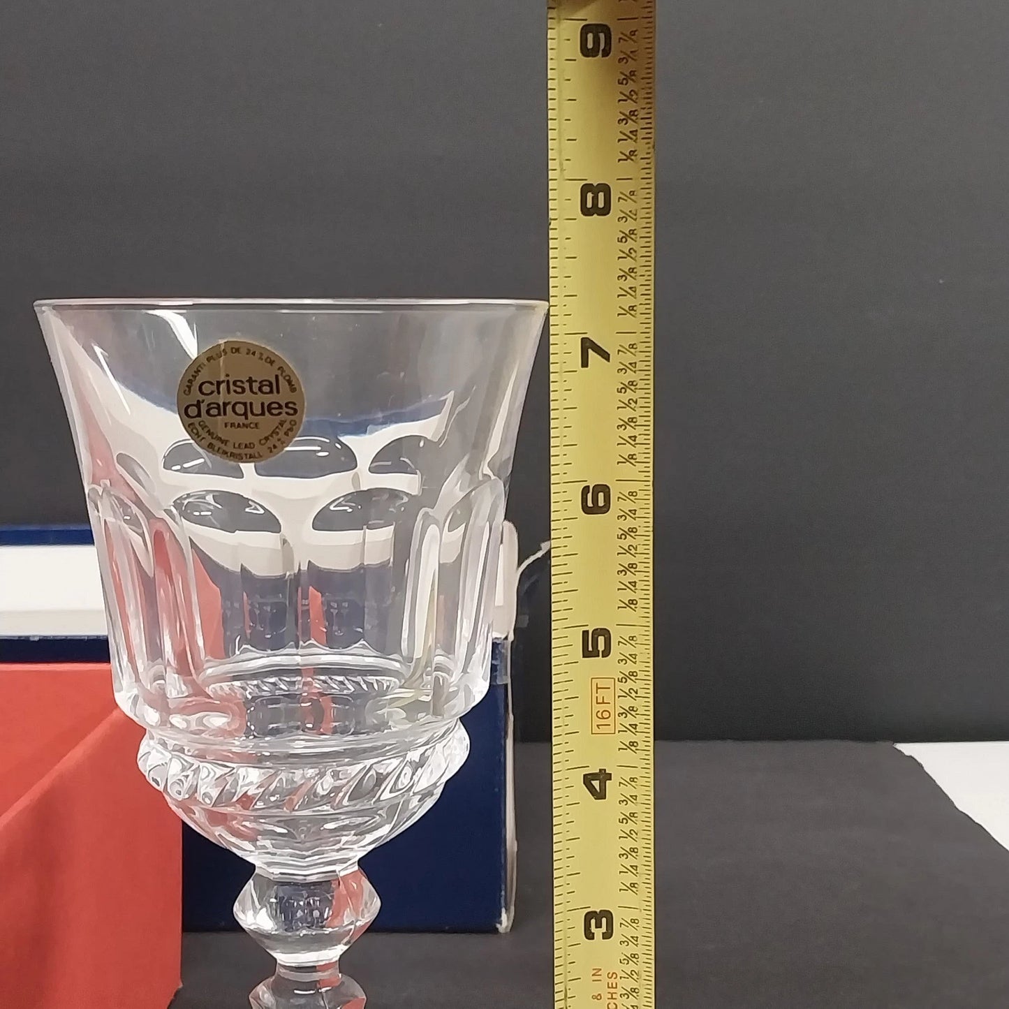 Cristal D'Arques Chantilly 25 cl Wine Glasses Set of 6 Original Box Arc France