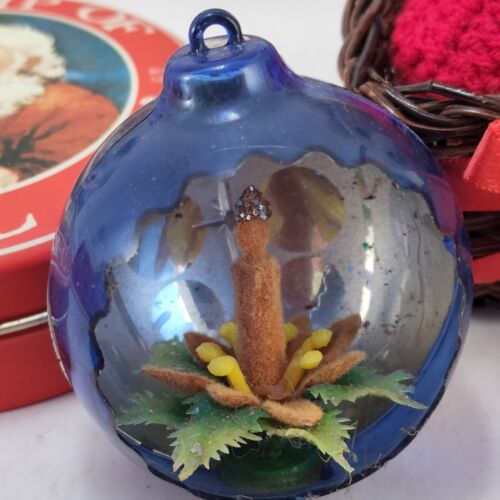 Christmas Ornament Lot Decoupage McDonalds Coal American Greetings Apples 15 pc