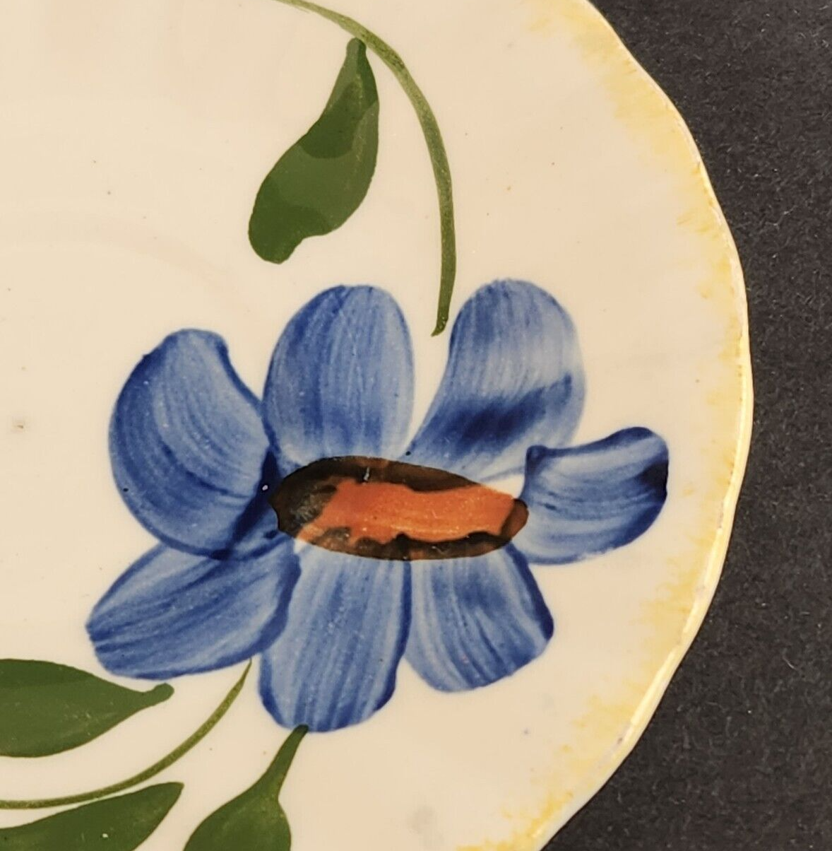 Southern Potteries Blue Ridge Sun Bouquet Bread and Butter Plate Vintage 6"