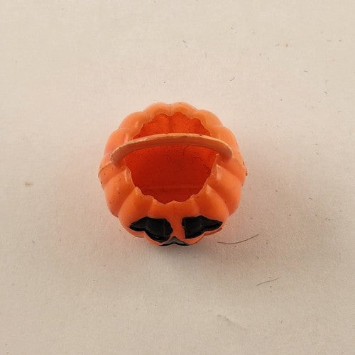 4 Pc Halloween Scarecrow Pumpkin Hard Plastic Honeycomb Paper Decoration 1970's