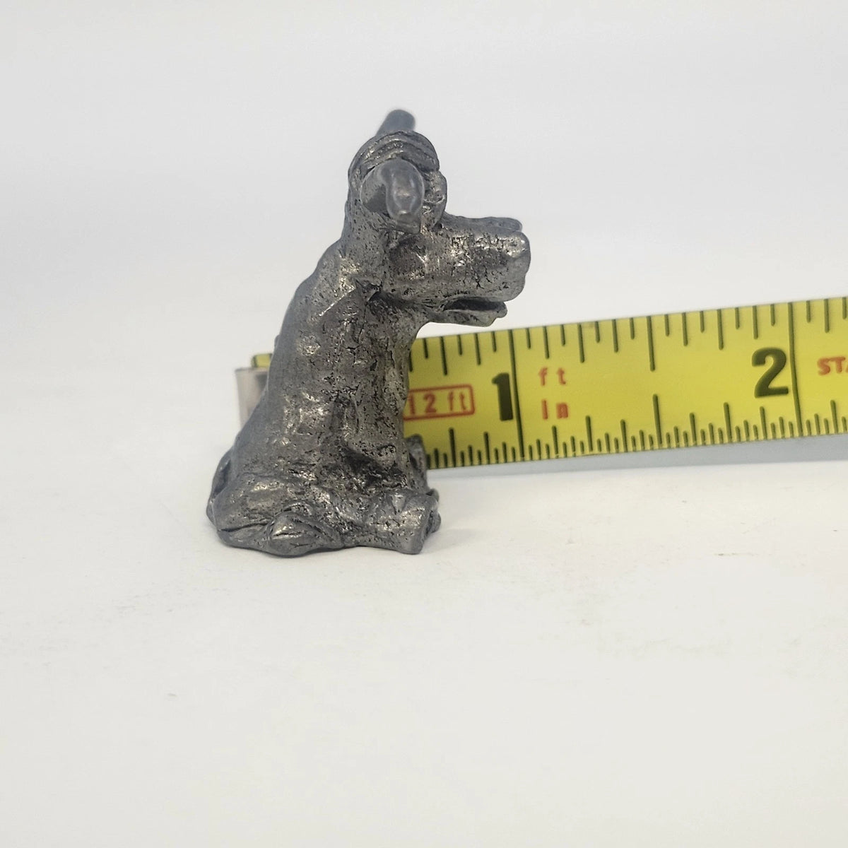 Godinger Pewter Longhorn Bull/Cow Figurine 1.5" Western Cowboy Animal Vintage