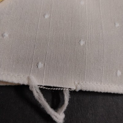 Set of 10 Soft Light Beige Dinner Table Napkins with Swiss Dotted Square 20"x20"