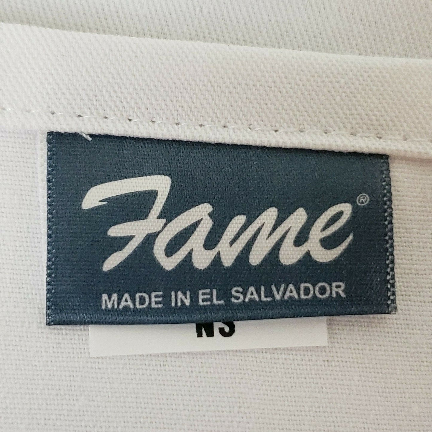 White Bar Kitchen Bib Apron B5 Fame Fabrics No Pockets 33"L x 29"W Poly Coated