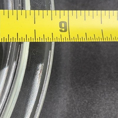 Corning Ware Replacement Clear Glass Lid 9.5" Outer 8'' Inner Lip Round USA