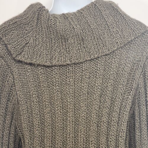 Gray Open Knit Pullover Sweater Acrylic JH Collectibles Women Medium Vintage