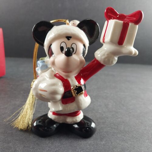 Lenox Christmas Ornament Merry Mickey Mouse Holiday Fine Porcelain New Boxed