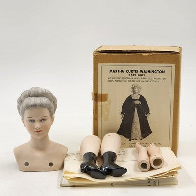 Martha Washington Doll Kit by Yield House Includes Head Arms Legs and Pattern