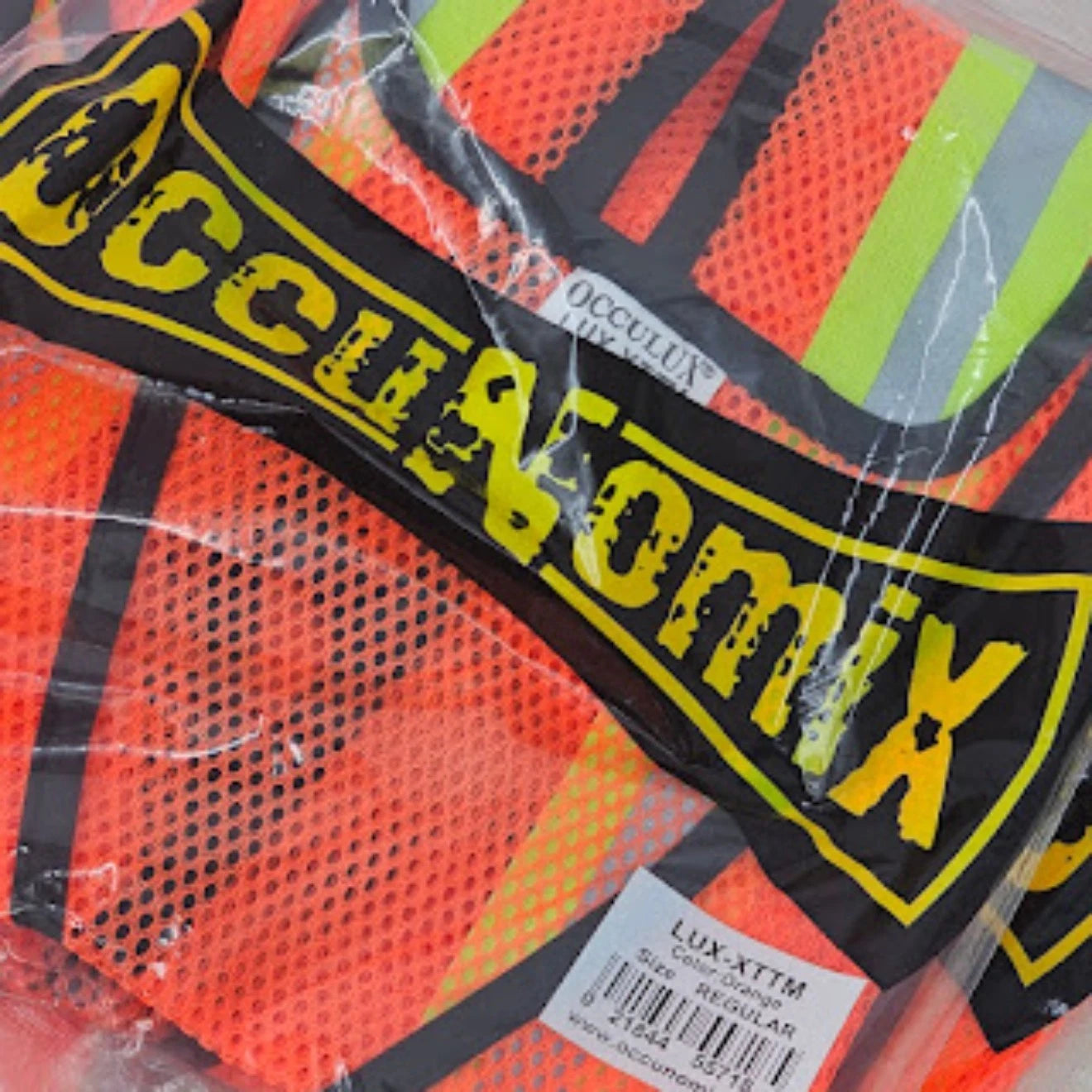 8 pc Occunomix Mesh Safety Vest LUX-XTTM Orange One Size WHOLESALE LOT