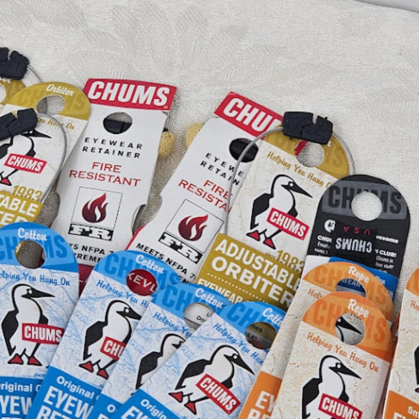 26 pc Chums Eyewear Retainer Lot Mixed Colors Safety Breakaway FR Wholesale