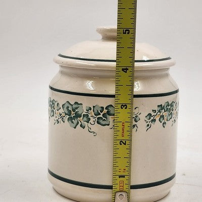 Corelle Coordinates Callaway Ivy Small 5" Canister Jar with Lid China Stoneware