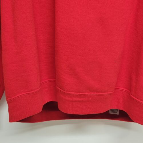 Athletic Works Men's Large Red Sweatshirt Crew Neck Pullover Casual Active Wear