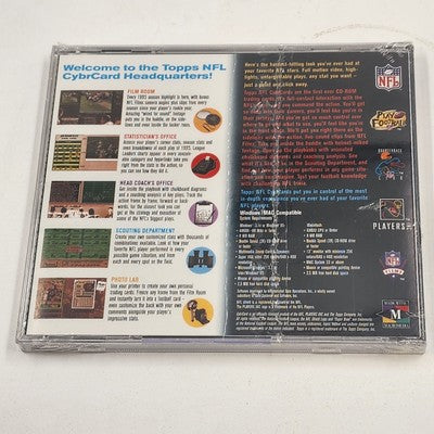 3 Topps NFL 1996 Cyber Card CD Sealed Marshall Faulk Eric Metcalf Darrell Green