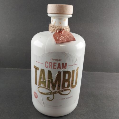 Cream Tambu Chocolate Cream Liquor Empty Bottle 750 ml Corked from Curacao EUC