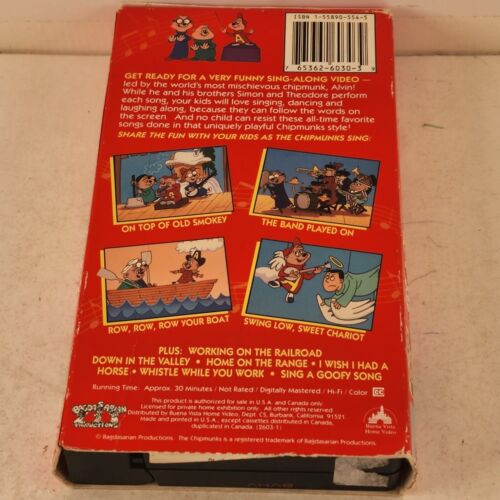 Alvin and the Chipmunks Working on the Railroad VHS 1994 Family Fun
