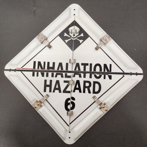 8 Legend DOT Placard Sign Aluminum Self Contained Split Panel for Roll-up Doors