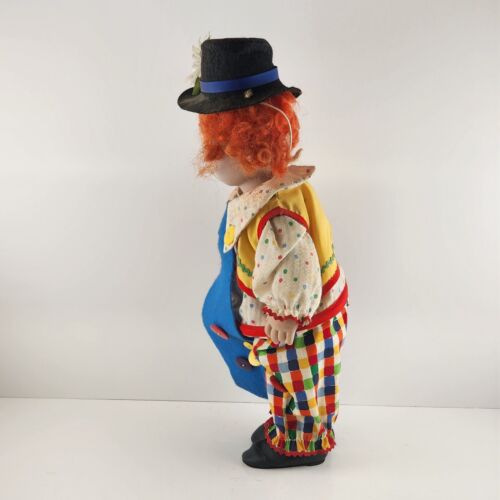 Lee Middleton Original Clown Doll 1991 Numbered 73/1000 Hard Vinyl Body 14" Vtg