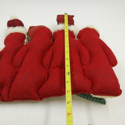 4 Santa Claus Talented Friends United We Stand Table Topper Felt Completed Kit