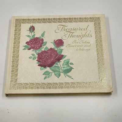 Treasured Thoughts For Today Tomorrow and Always a Hallmark Book 10.5" 1974 USA