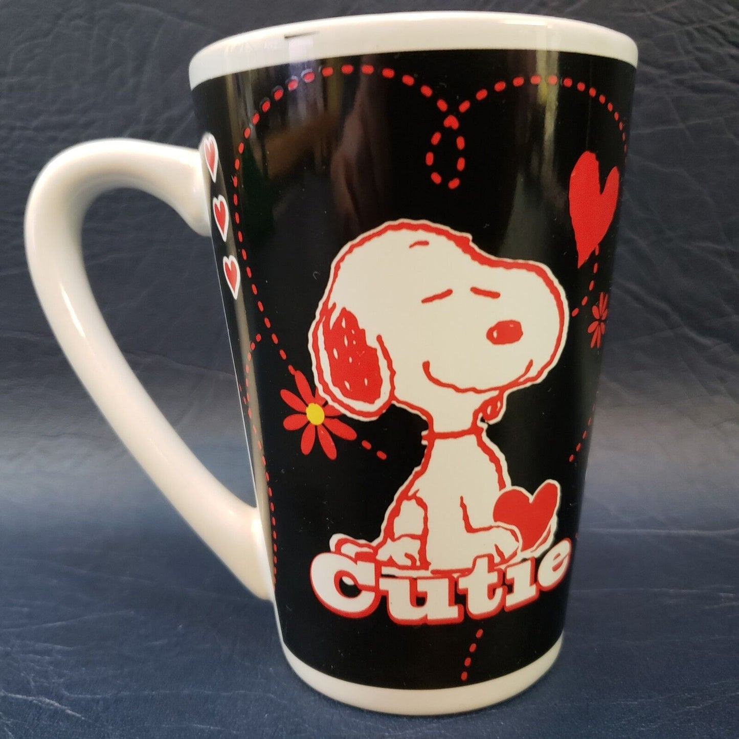 Peanuts Snoopy Be My Valentine - Cutie Porcelain Mug Coffee Cup Woodstock Hearts
