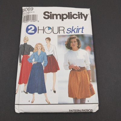 Simplicity 8069 Vtg Sewing Pattern Cut Complete 1992 Misses Skirts Size HH 6-12