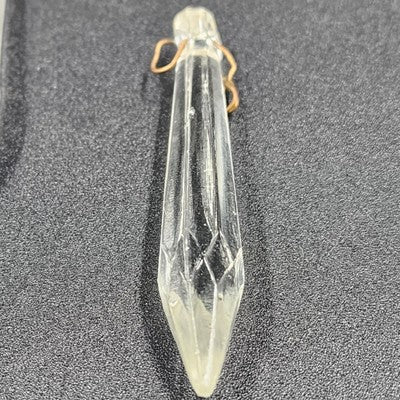 12 Rock Icicle Spear Drop Chandelier Crystals 3.2" Glass Prisms