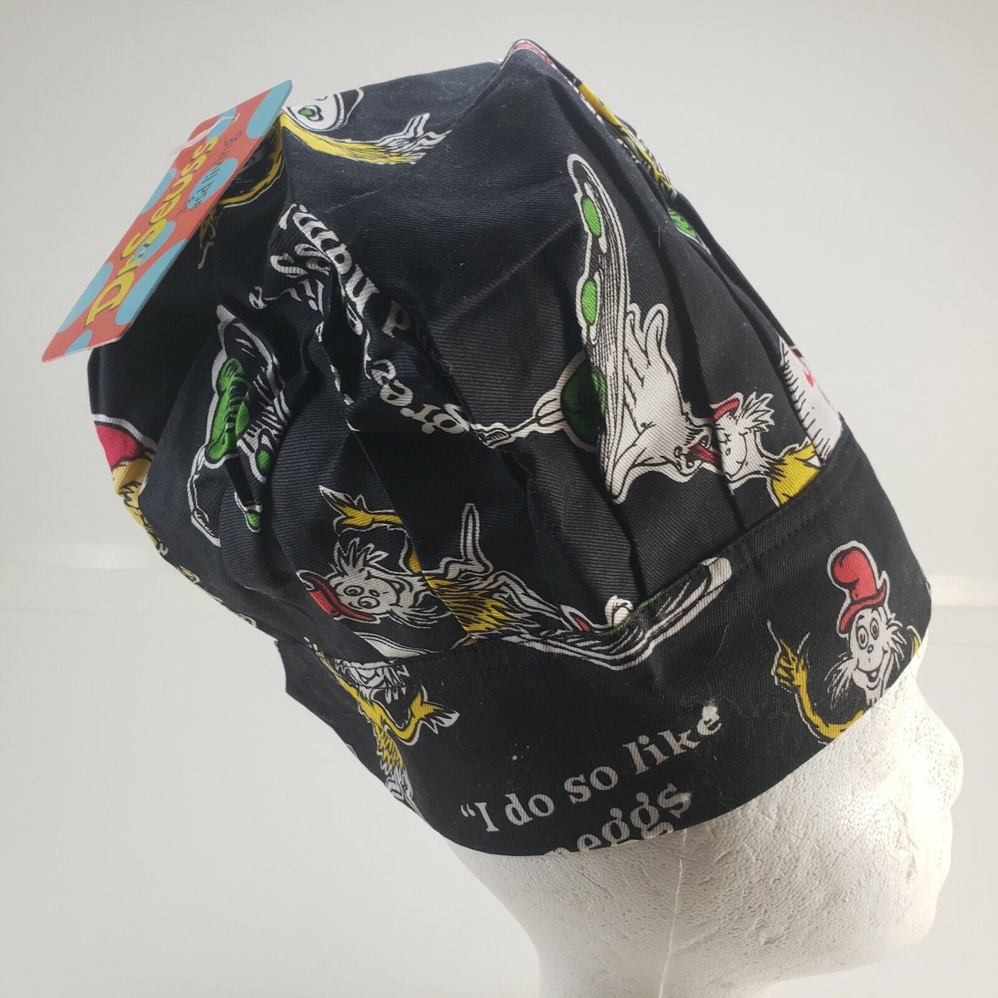 Kid's Chef's Hat Green Eggs & Ham Dr Seuss ASD Living Hook & Loop Sizing