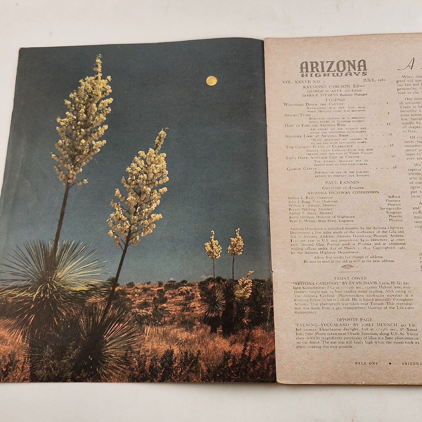 Arizona Highways 1961 July Edition A Summer Visit Whistling Down The Canyon