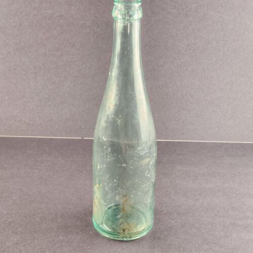 Franklin Brewing Co Columbus Ohio Green Tinted Empty Glass Beer Bottle Vintage