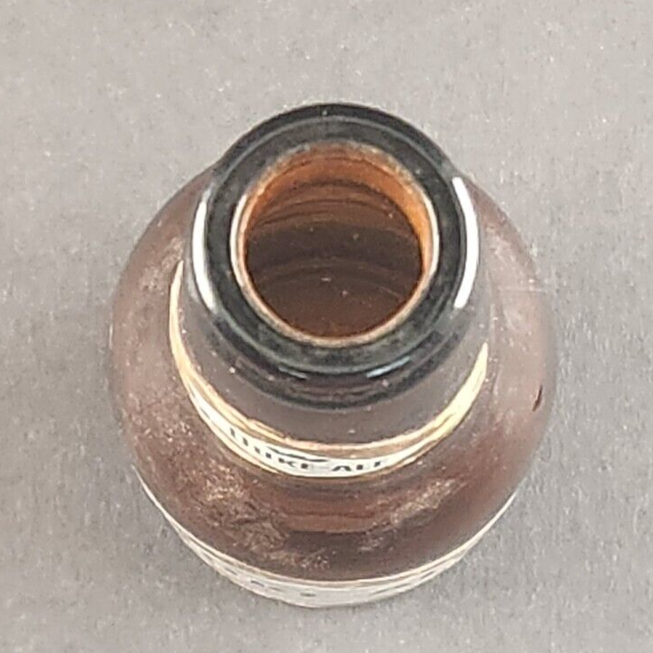 Duke Ale Duquesne Brown Glass Empty Beer Bottle Vintage Gold Label 8" Tall 7 Oz