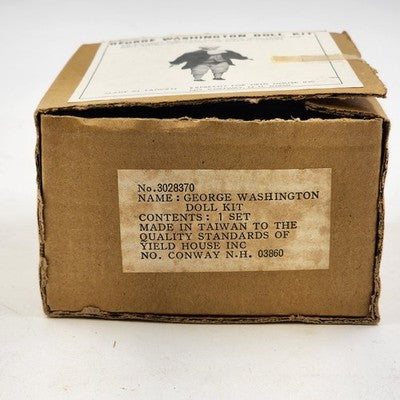 George Washington Doll Kit by Yield House Inc Head Arms Legs Fabric and Pattern
