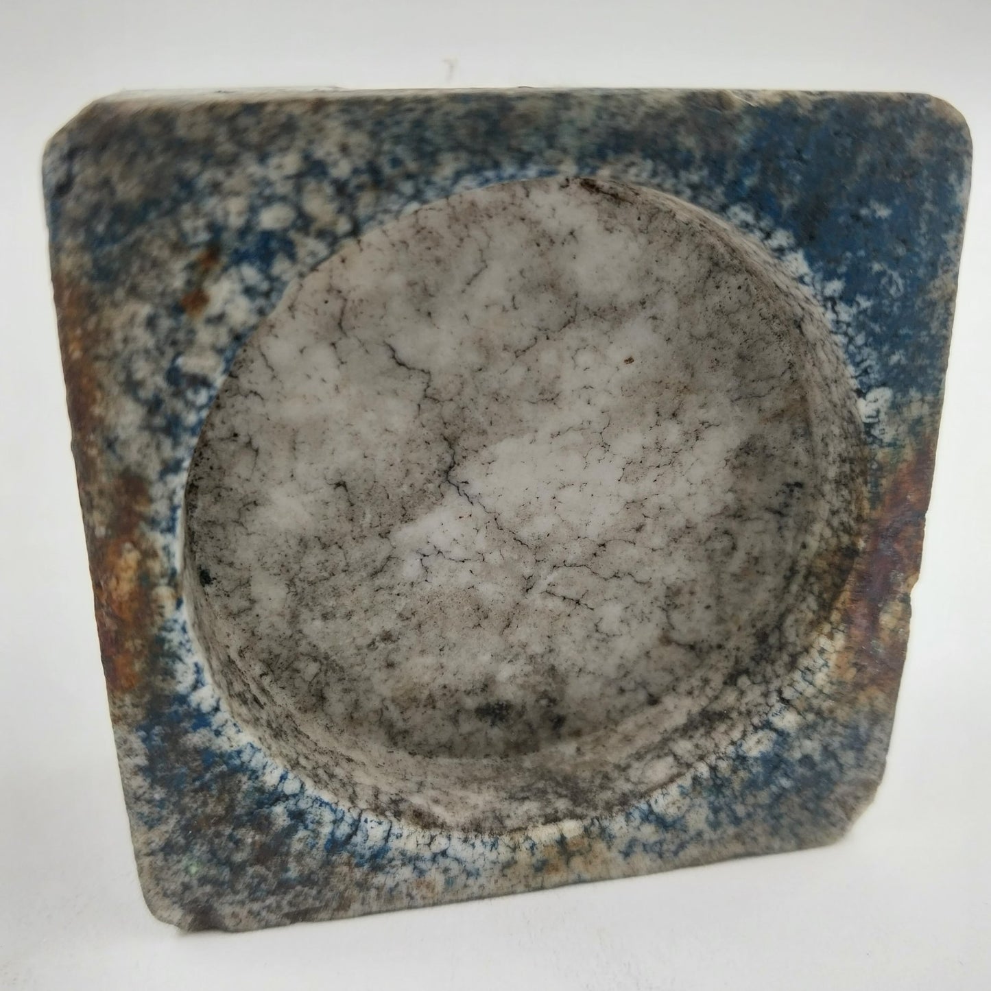 Goose Shaped Antique Candy Mold Ceramic 2.25" Square Blank Reverse Side