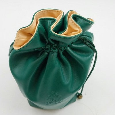 Princess Marcella Borghese Beige & Green Makeup Cosmetic & Craft Drawstring Bag