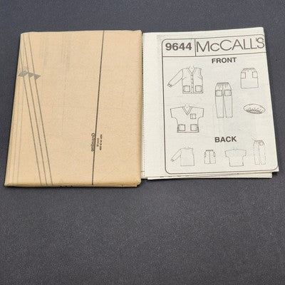 McCall's 9644 Vtg Sewing Pattern 1998 Uncut Uniform Essentials Size H 22W-26W
