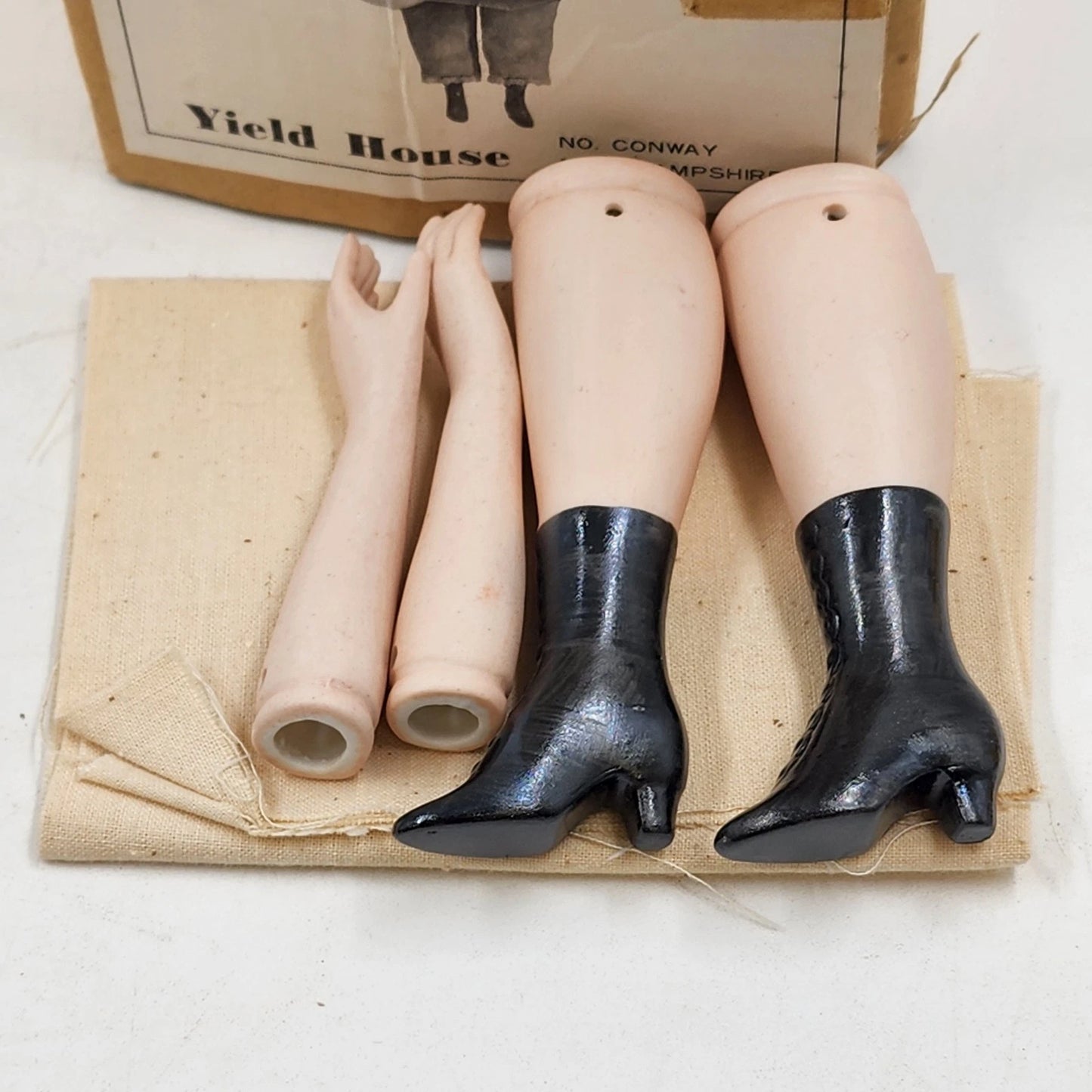Amy March Little Women Bisque Doll Kit Yield House Head Arms Legs Fabric