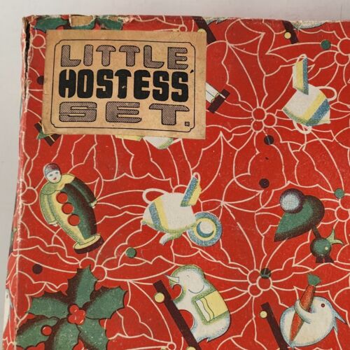 Little Hostess Toy Childs Tea Set Nagoya Japan No 600 In Box Daisy Pattern 12 Pc