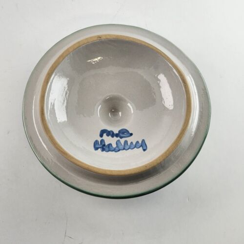 MA Hadley 1 Qt Covered Casserole Dish Bouquet Pattern Inside Bowl Plain Lid 6.5"