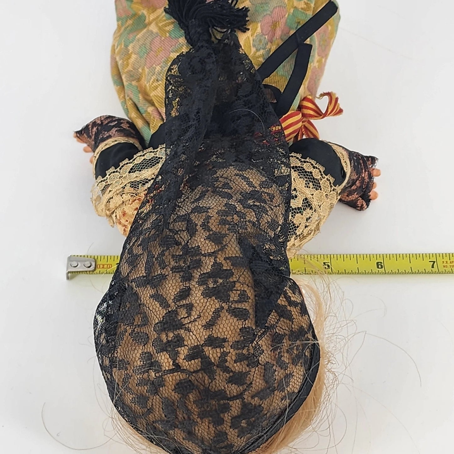 Catalonia Spanish Collectible Doll Traditional Attire Plastic Features 13" Vtg