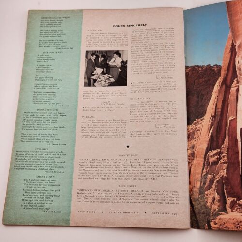 Arizona Highways Magazine 1961 September Edition Fishing the Four Corners