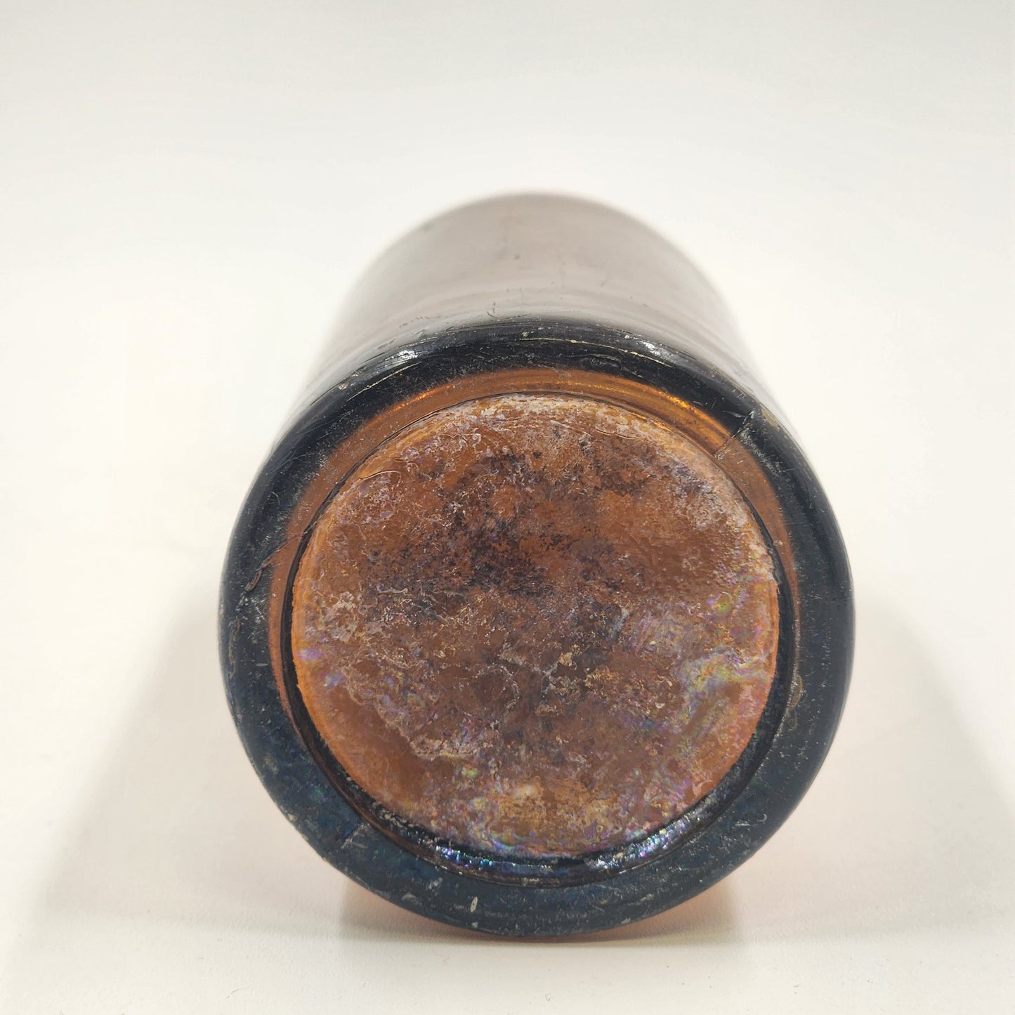 Consumers Brewing Co Beer Bottle Empty Dark Amber Embossed 9" Newark Ohio 1870's