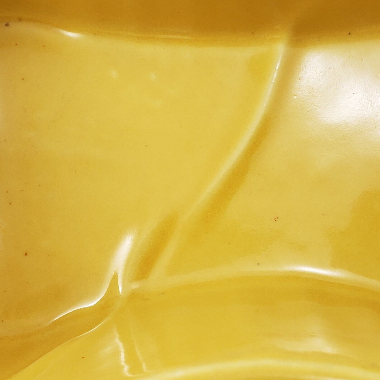 Shawnee Yellow Dog Bone Planter USA #153 Ribbed Sides 9.5"x6"