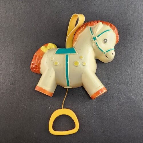 Fisher Price Crib Toy Pony Music Box 190 Schubert's Cradle Song Vintage 1968