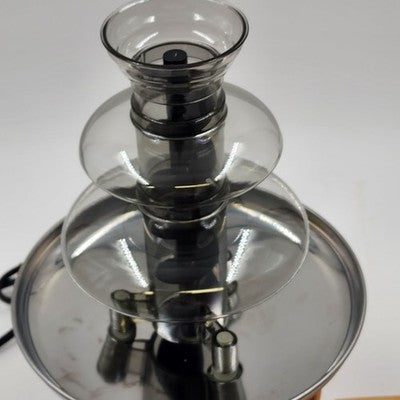 American Era Hot Chocolate Melting Fondue Fountain 3 Tier 12.5" Tall with Box
