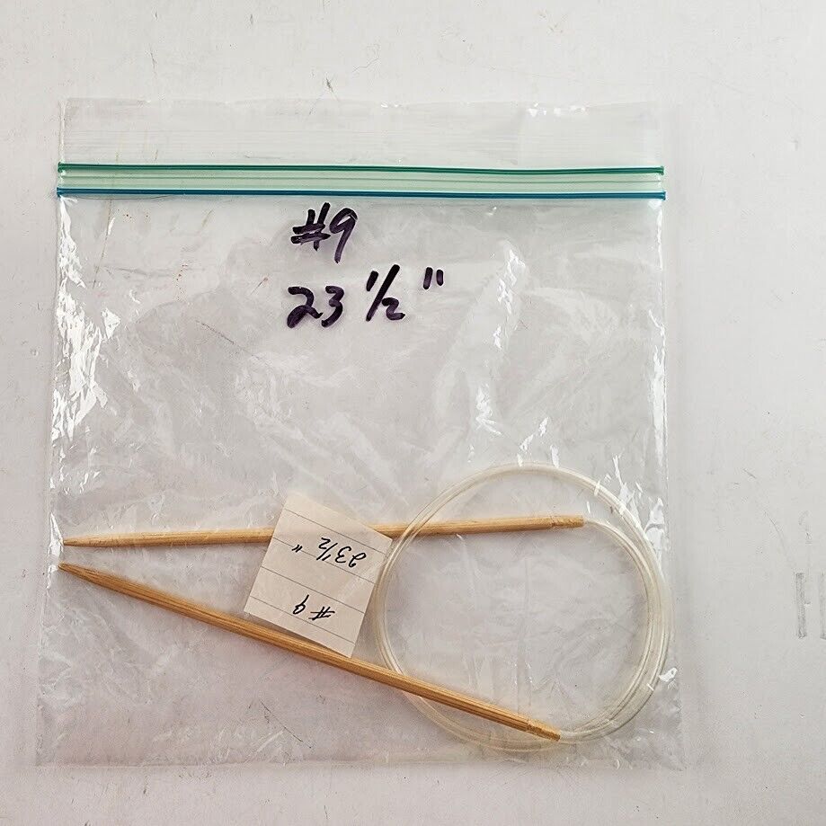 Circular Knitting Needle Bamboo Plastic Metal Size 8 - Size 15 Length 16" - 32"