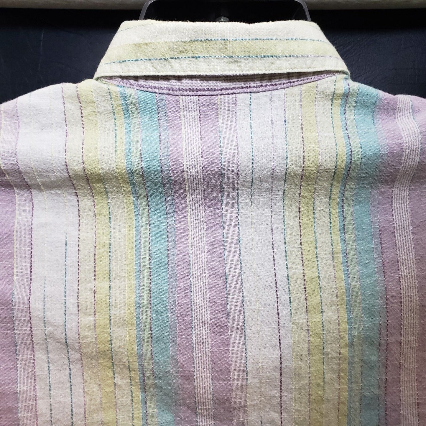 Alfred Dunner Blouse Size 12 LS Button Down Shirt Light Pastels EmbroideryDesign