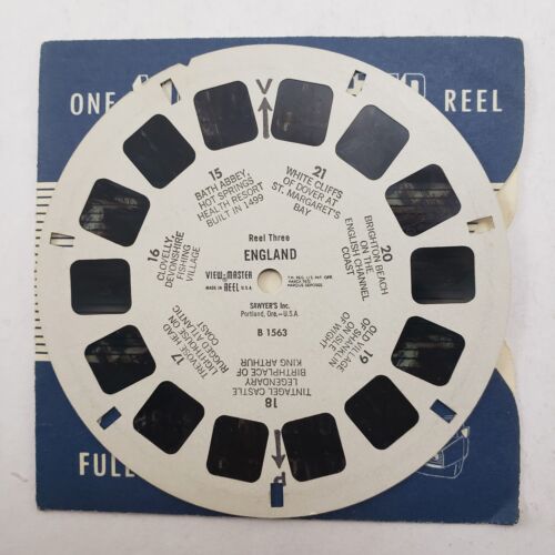 5 View-Master Reels England London Numbers 1001 1002 B-1561 B-1562 B-1563