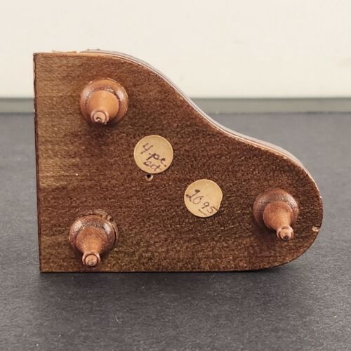 Miniature Dollhouse Baby Grand Piano Vintage Wooden Doll House Accessory