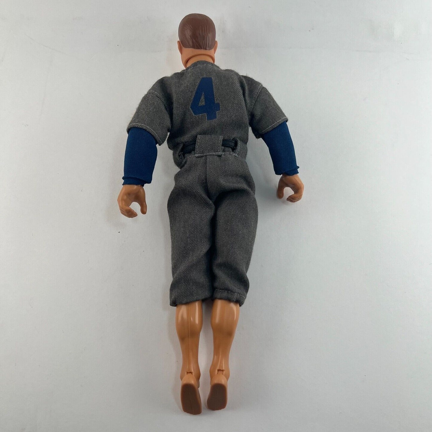 New York Yankee Lou Gehrig Vintage Action Figurine #4 Cloth Jersey With Buttons